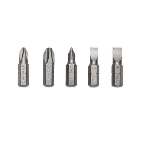 Викрутка реверсивна міні з комплектом насадок 5 од. INTERTOOL VT-1005