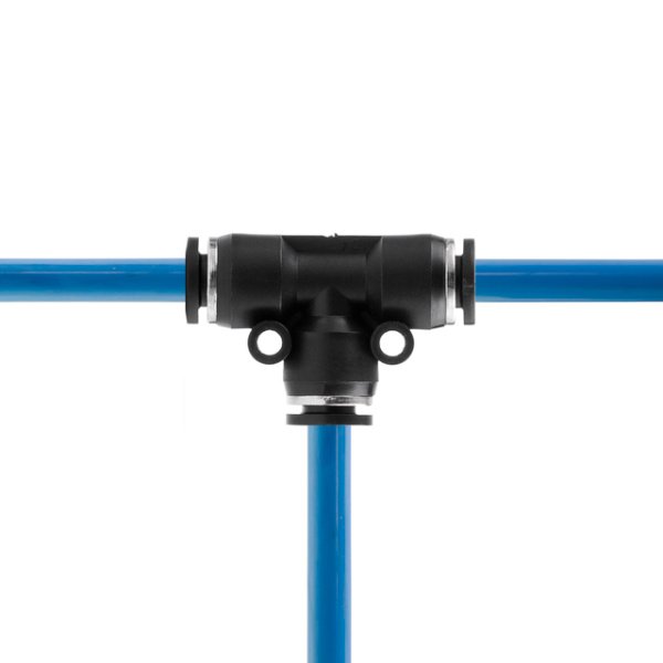 З'єднання цангове Т-образне для поліуретанових та ін. шлангів 6 мм INTERTOOL PT-2346