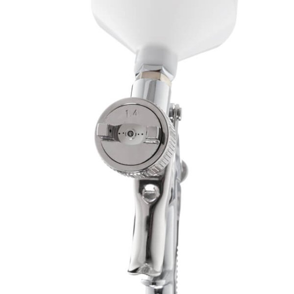 Фарбопульт пневматичний HP, форсунка: 1,4 мм, верхній пластиковий бачок: 600 мл, 5 бар INTERTOOL PT-0112