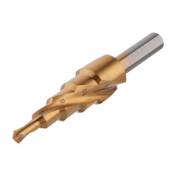 Свердло ступінчасте по металу, спіральне, 4-12 мм INTERTOOL SD-5833