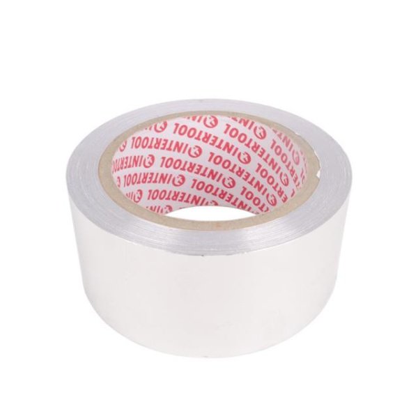 Скотч алюмінієвий термостійкий, 25 м, 50 мм INTERTOOL KT-0992