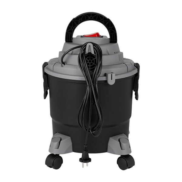 Пилосос будівельний, 1,0 кВт, >17 кПа, бак 15 л пластик, шланг 1,5 м INTERTOOL DT-1015