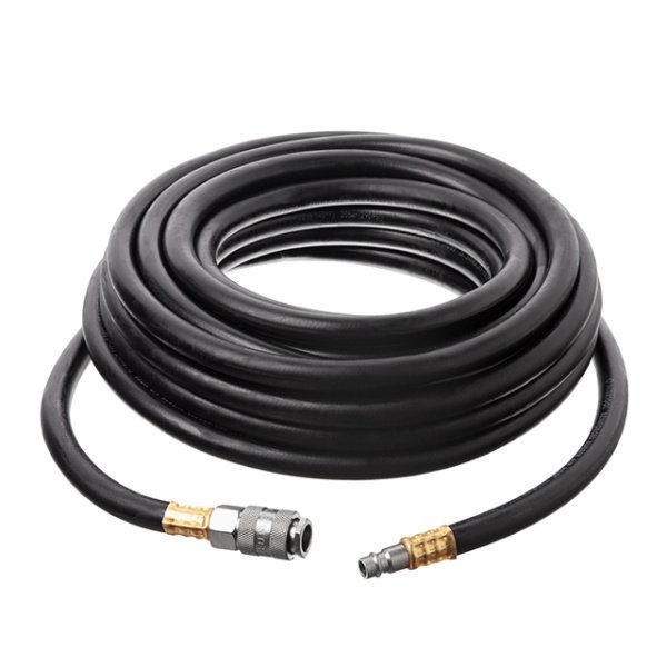 Шланг гумовий повітряний армований до 20 атм 8 x 15 мм 10м зі швидкороз'ємними з'єднаннями INTERTOOL PT-1731