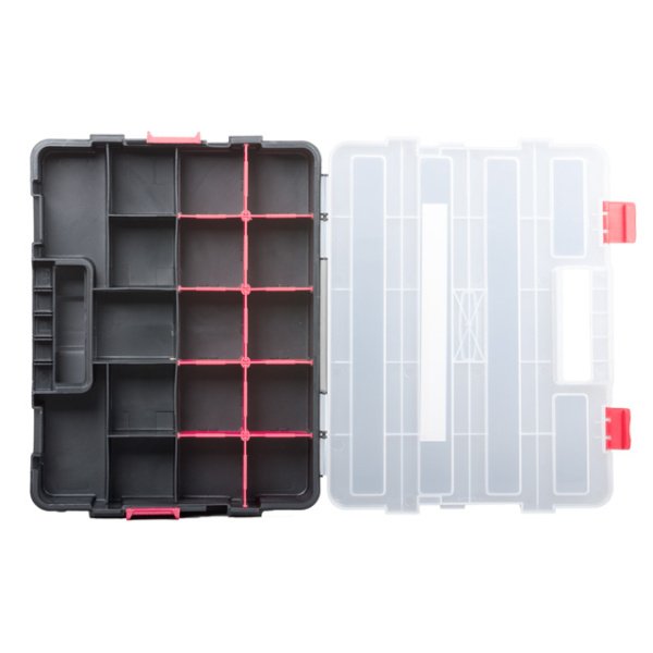 Пластиковий органайзер для інструментів 14.5" 375*290*67 мм INTERTOOL BX-4021