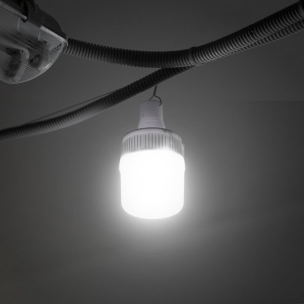 Світильник акумуляторний підвісний 14 SMD, сонячна панель, індикатор заряду INTERTOOL LB-0108