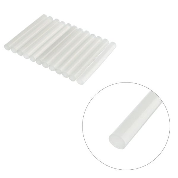 Комплект клейових стрижнів флуоресцентних, 11,2×100 мм, 12 шт. INTERTOOL RT-1037