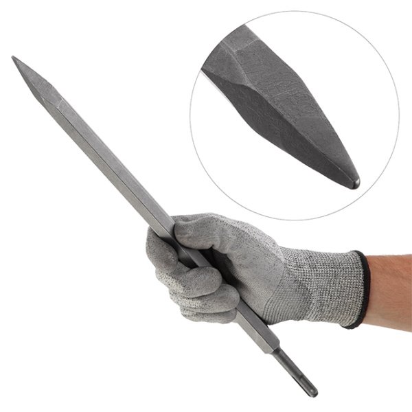 Зубило пікоподібне, SDS-Plus, 400×17 мм INTERTOOL SD-0442