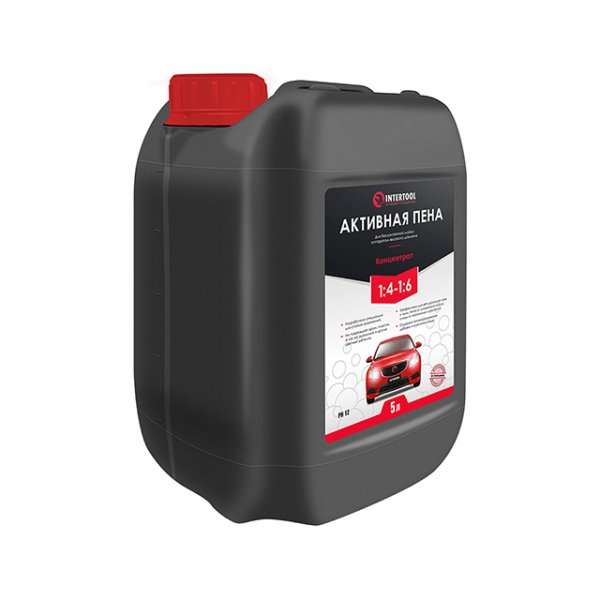 Піна активна 5 л, концентрат 1:4-1:6, для безконтактного миття апаратом високого тиску INTERTOOL FS-9015