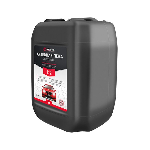 Піна активна 5 л, готова до застосування або 1:2, для безконтактного миття апаратом високого тиску INTERTOOL FS-9005