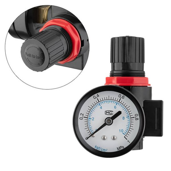 Регулятор тиску 1/2", до 8 атм, до 1800 л/хв INTERTOOL PT-1426