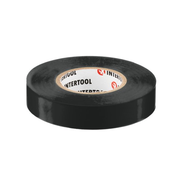 Стрічка ізоляційна 0.15мм*17мм*25м чорна INTERTOOL IT-0026