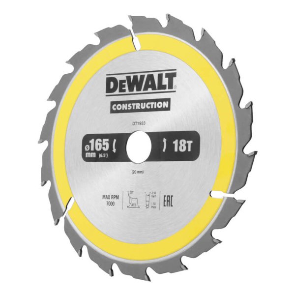 Диск пиляльний CONSTRUCTION DeWALT DT1933