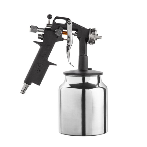 Фарбопульт пневматичний HP, форсунка 1.5 мм, нижній металевий бачок 1000 мл, 5 бар INTERTOOL PT-0211