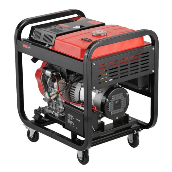 Генератор дизельний 8,0/9,0 кВт, 400/230 В, DUAL POWER, бак 25 л, електро/ручний старт, мідна обмотка, STORM INTERTOOL DT-1290