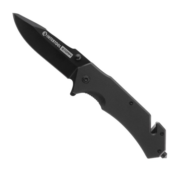Ніж складаний, 80 мм, Drop-Point, STORM INTERTOOL HT-0588