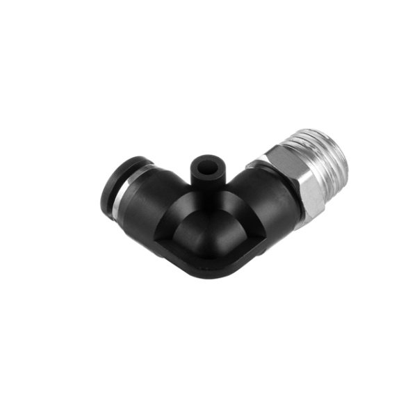 З'єднання цангове L-образне для поліуретанових та ін. шлангів 6 мм, 1/4" зовнішня різьба INTERTOOL PT-2331