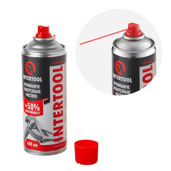 Мастило проникаюче, універсальне, аерозоль, 400 мл INTERTOOL FS-4040