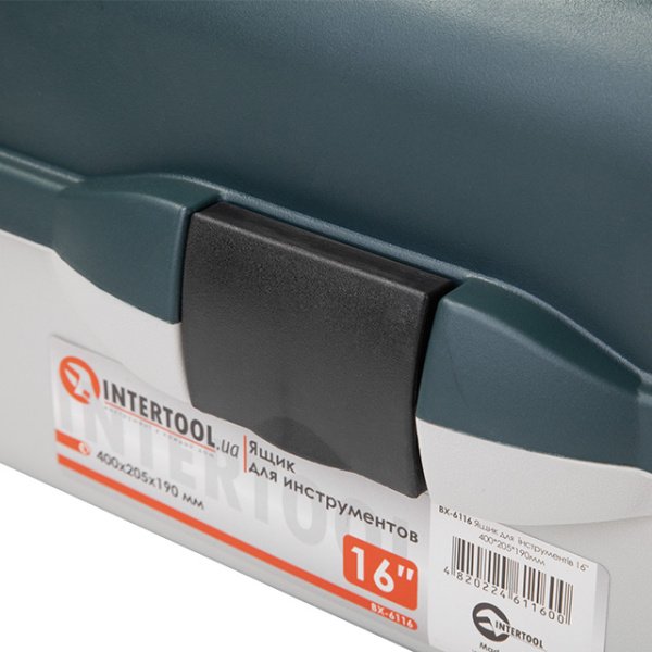 Ящик для  інструментів 16" 400*205*190мм INTERTOOL BX-6116