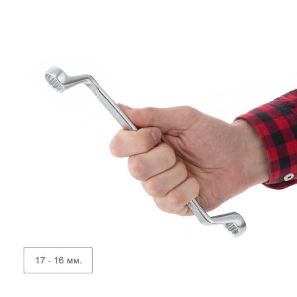 Набір ключів накидних, 6 шт., 6-17 мм, Cr-V, DIN838, STORM INTERTOOL XT-1201