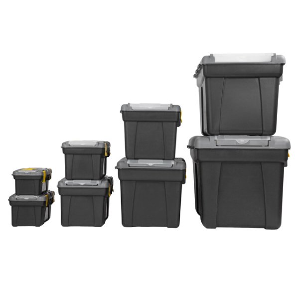 Комплект ящиків для інструментів 8 од.: BX-0310 10", BX-0312 12", BX-0314 14", BX-0316 16,5", BX-0318 18,5", BX-0321 21", BX-0323 23,5", BX-0326 26,5" INTERTOOL BX-0308