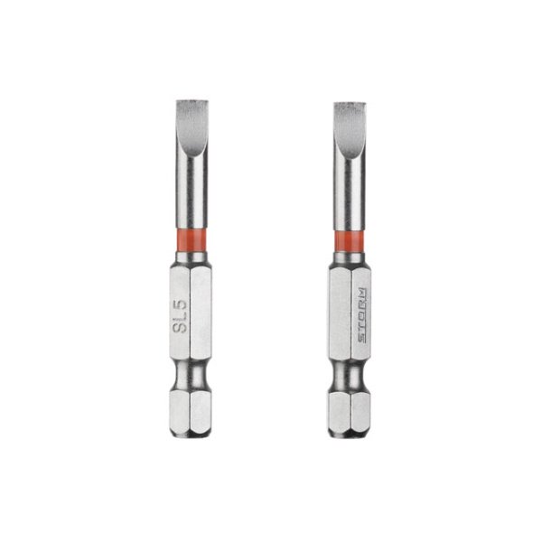 Комплект викруткових насадок SL5*50, 1/4", S2, уп. 2 од., STORM INTERTOOL VT-0229