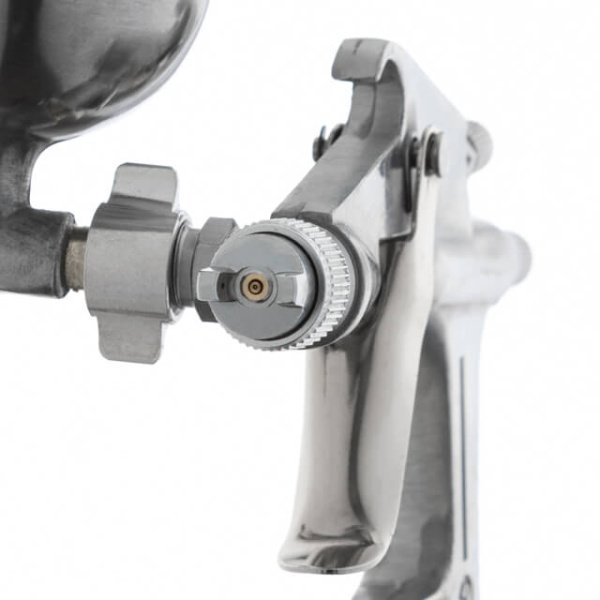 Фарбопульт пневматичний HP MINI, форсунка 0.5мм, верхній металевий бачок 200мл, 5бар INTERTOOL PT-0301