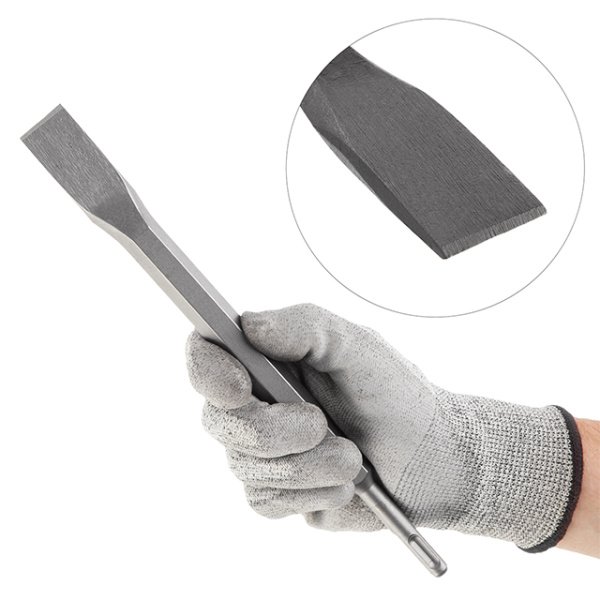 Зубило плоске, SDS-Plus, 25 мм, 280×17 мм INTERTOOL SD-0412