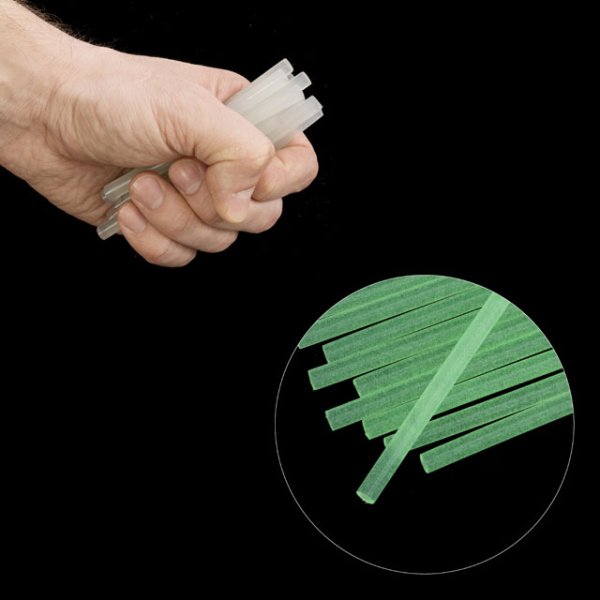 Комплект клейових стрижнів флуоресцентних, 7,4×100 мм, 12 шт. INTERTOOL RT-1039