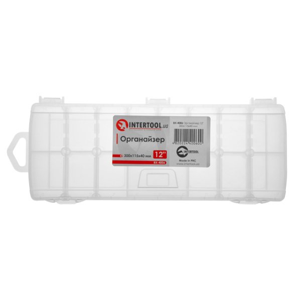 Органайзер 12" 300x115x40мм INTERTOOL BX-4006