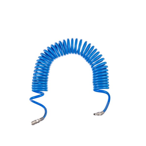 Шланг спіральний поліуретановий 8*12 мм, 10 м з швидкороз'ємними з'єднаннями INTERTOOL PT-1716