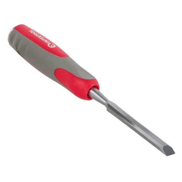 Стамеска 12 мм, Сr-V, двокомпонентна рукоятка INTERTOOL HT-3512