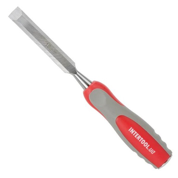 Стамеска 16мм, Cr-V, двокомпонентна рукоятка INTERTOOL HT-3516