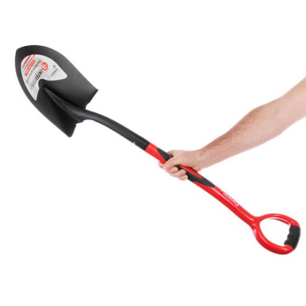 Лопата штикова, ручка з фібергласу, 217х290х1050 мм INTERTOOL FT-2013