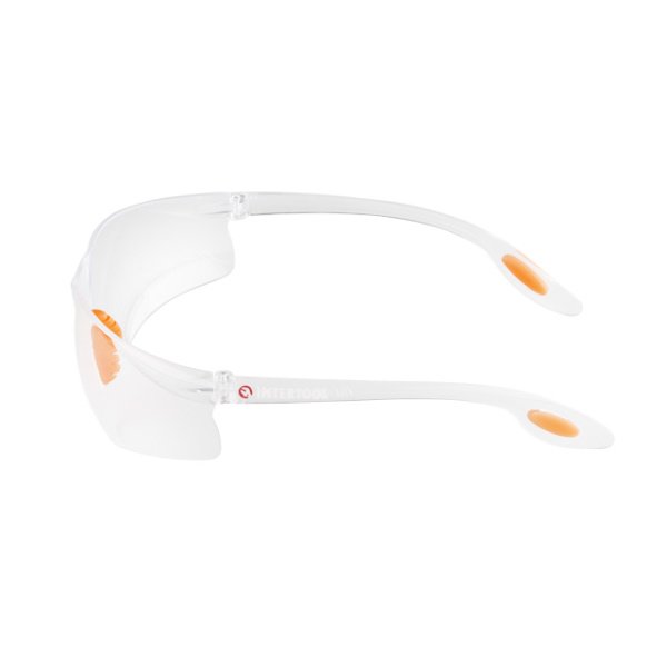 Окуляри захисні, прозорі, лінзи полікарбонат, заушники полікарбонат, захист від удару INTERTOOL SP-0085