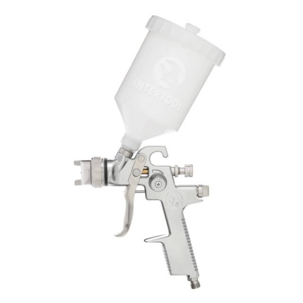 Фарбопульт пневматичний HVLP, форсунка: 1,4 мм, верхній пластиковий бачок: 600 мл, 3 бар INTERTOOL PT-0103