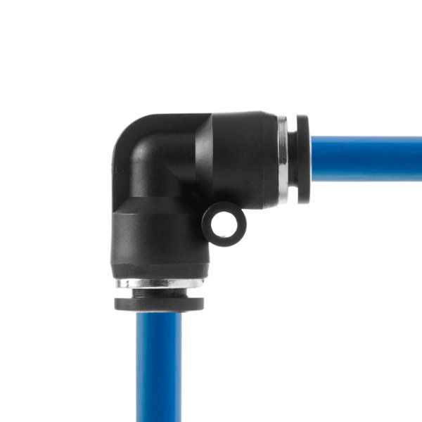 З'єднання цангове L-образне для поліуретанових та ін. шлангів 6х6 мм INTERTOOL PT-2321