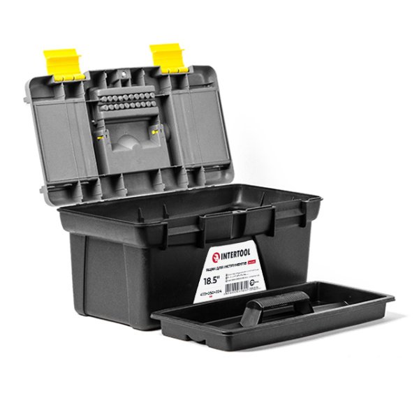 Комплект ящиків для інструментів, 5 од. (BX-0310 10", BX-0312 12", BX-0314 14", BX-0316 16,5", BX-0318 18,5") INTERTOOL BX-0305