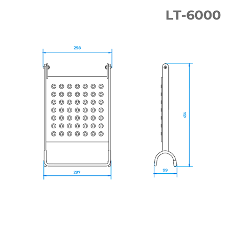 Знімна сходинка-полиця INTERTOOL LT-6000
