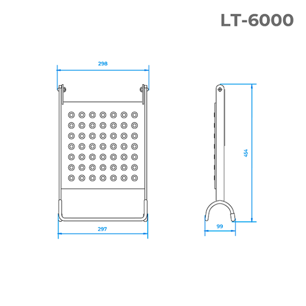 Знімна сходинка-полиця для драбини INTERTOOL LT-6000