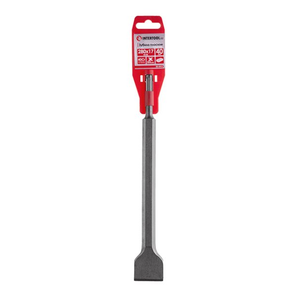 Зубило плоске, SDS-Plus, 40 мм, 280×17 мм INTERTOOL SD-0415