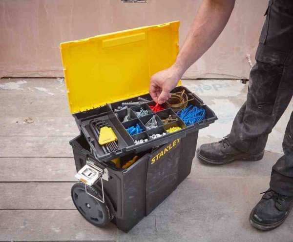 Ящик MOBILE WORKCENTER 3 в 1, розміри 475x284x630 мм, на колесах STANLEY 1-70-326