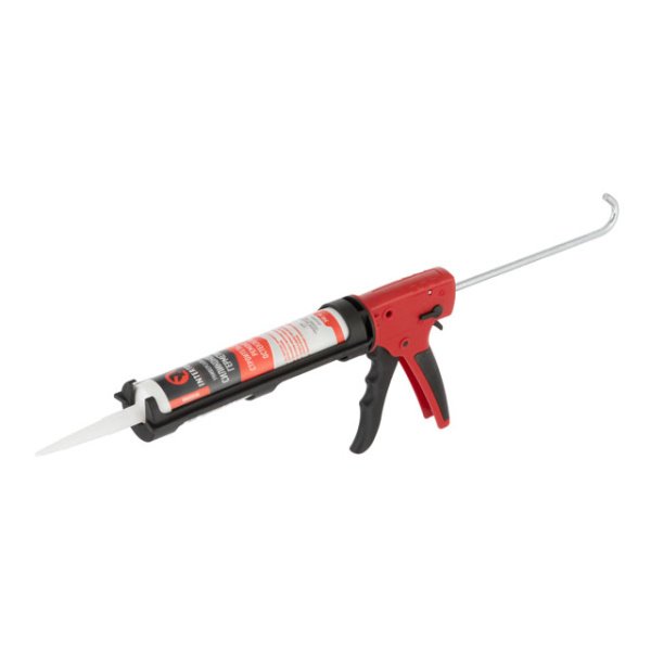 Пістолет для видавлювання силікону, 280-310 мл, професійний, посилений пластик, 2 режими INTERTOOL HT-0028