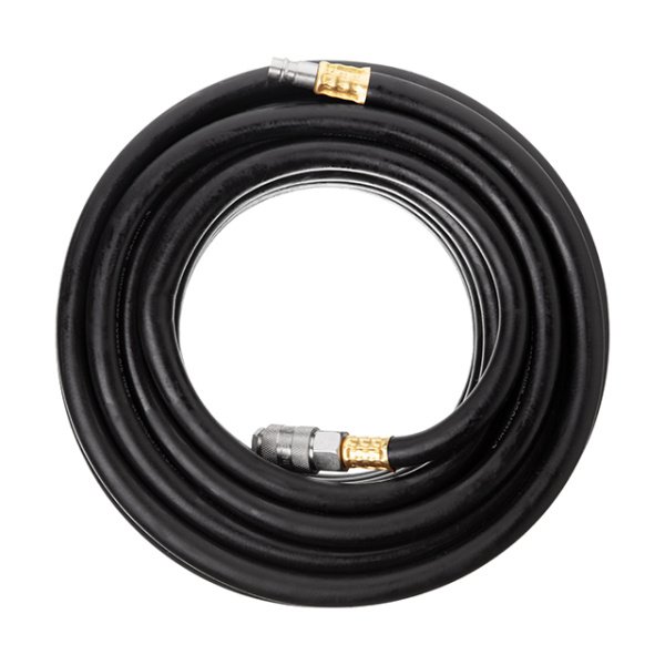 Шланг гумовий повітряний армований до 20 атм 8 x 15 мм 10м зі швидкороз'ємними з'єднаннями INTERTOOL PT-1731