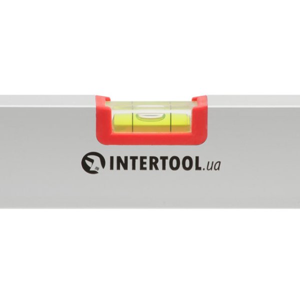 Рівень будівельний 800 мм, 3 вічка, перетин 21*46 мм INTERTOOL MT-1223