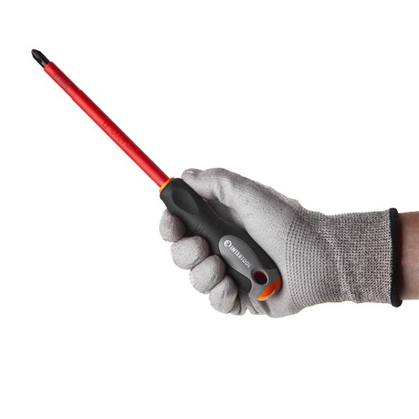 Викрутка хрестова ізольована, PH3, 1000 В, 150 мм INTERTOOL VT-3213