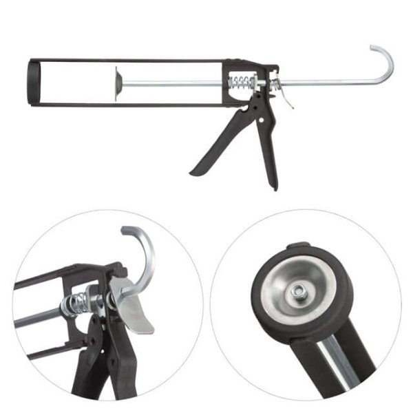 Пістолет для видавлювання герметиків, 420 мл, рамоподібний, посилений INTERTOOL HT-0030