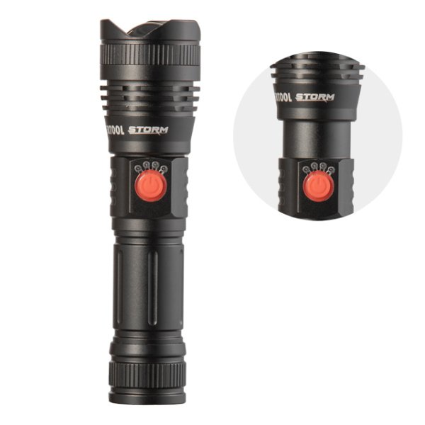 Ліхтар ручний Alu, 1200 lm, 3 режими, STORM INTERTOOL LB-0130