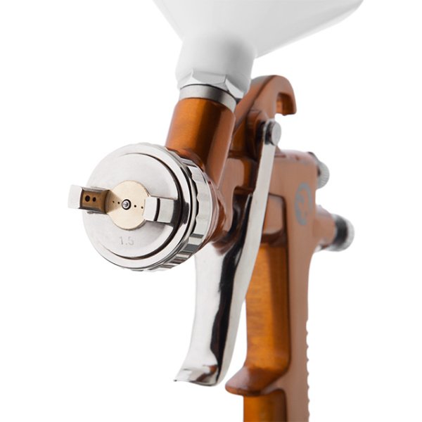 Фарбопульт пневматичний HP, форсунка: 1,5 мм, верхній пластиковий бачок: 600 мл, 5 бар INTERTOOL PT-0113