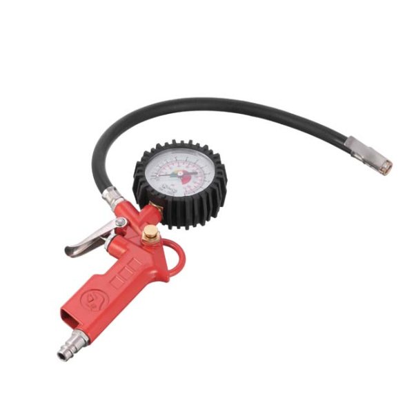 Набір пневмоінструментів 6 од., пістолет для накачування шин, продувальний пістолет, шланг поліуретановий 5 м, три наконечники INTERTOOL PT-1500