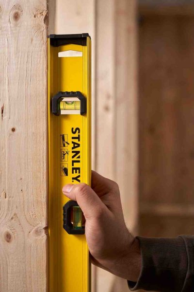 Рівень BASIC I-BEAM з алюмінію довжиною 450 мм з трьома капсулами STANLEY 0-42-073